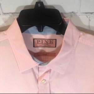 Thomas Pink Casual Button Down